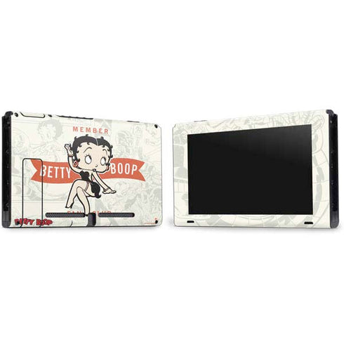 Betty Boop Member Fan Club Nintendo Switch Bundle Skin