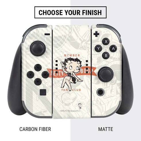Betty Boop Member Fan Club Nintendo Switch Bundle Skin