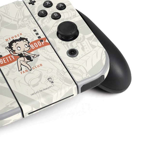 Betty Boop Member Fan Club Nintendo Switch OLED (2021) Skin