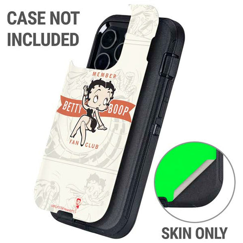 Betty Boop Member Fan Club Otterbox Defender iPhone Skin