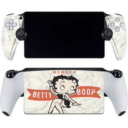 Betty Boop Member Fan Club PlayStation Portal Remote Player Skin