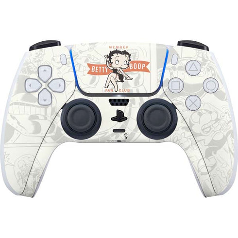 Betty Boop Member Fan Club PS5 Controller Skin