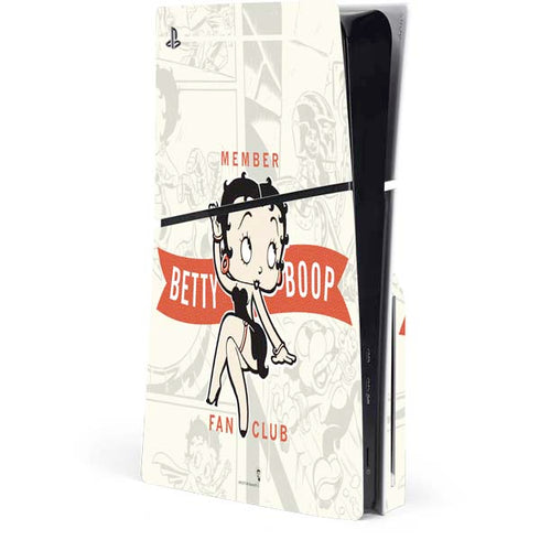 Betty Boop Member Fan Club PS5 Slim Disk Console Skin