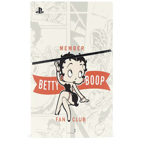 Betty Boop Member Fan Club PS5 Slim Disk Console Skin