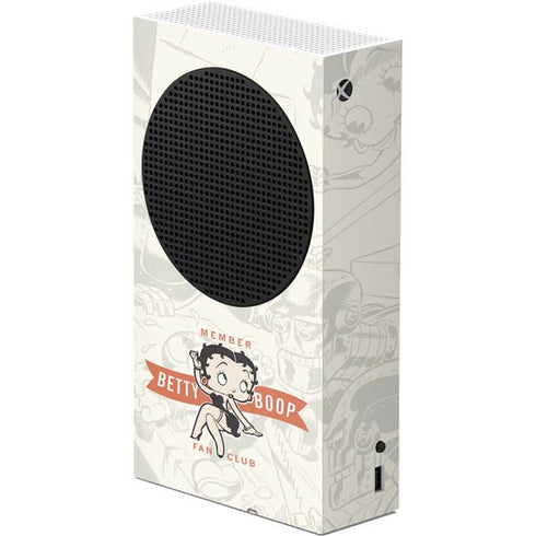 Betty Boop Member Fan Club Xbox Series S Console Skin