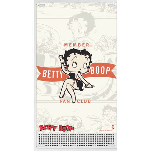 Betty Boop Member Fan Club Xbox Series S Console Skin