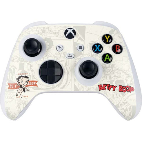 Betty Boop Member Fan Club Xbox Series S Controller Skin