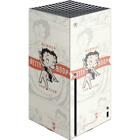 Betty Boop Member Fan Club Xbox Series X Console Skin