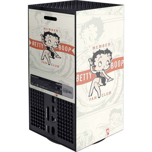 Betty Boop Member Fan Club Xbox Series X Console Skin