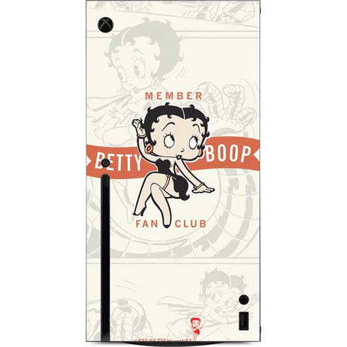 Betty Boop Member Fan Club Xbox Series X Console Skin