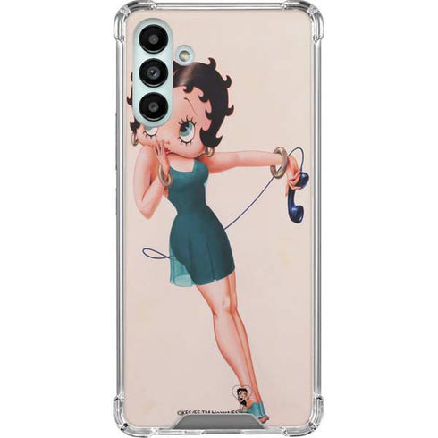 Betty Boop On the Phone Galaxy A13 5G Clear Case