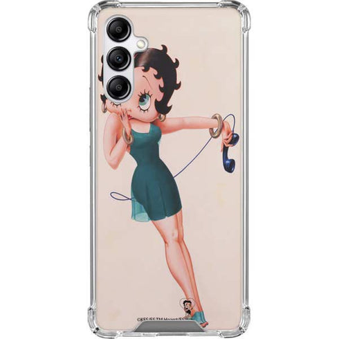Betty Boop On the Phone Galaxy A14 5G Clear Case