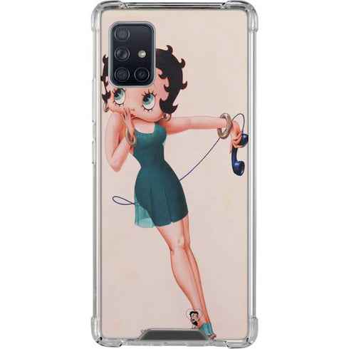 Betty Boop On the Phone Galaxy A51 5G Clear Case