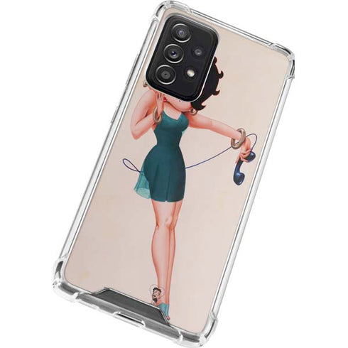 Betty Boop On the Phone Galaxy A52 5G Clear Case