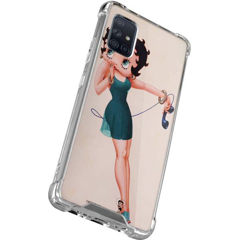 Betty Boop On the Phone Galaxy A71 5G Clear Case
