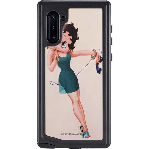 Betty Boop On the Phone Galaxy Note 10 Waterproof Case
