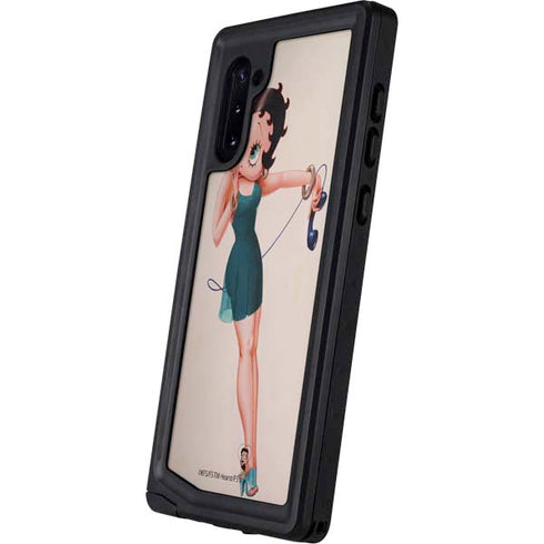 Betty Boop On the Phone Galaxy Note 10 Waterproof Case