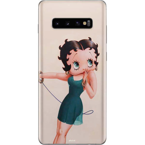 Betty Boop On the Phone Galaxy S10 Plus Skin