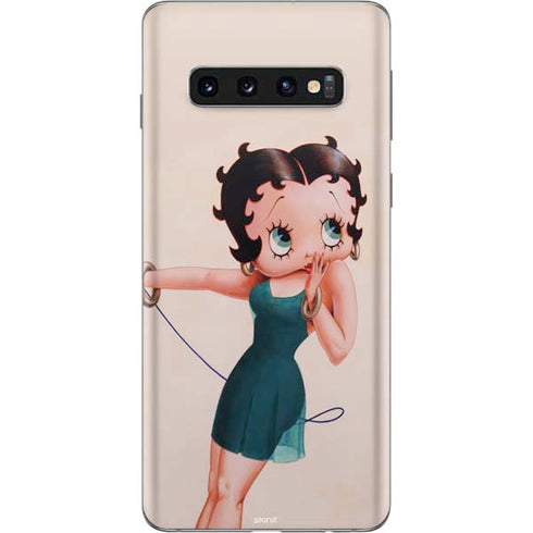 Betty Boop On the Phone Galaxy S10 Skin