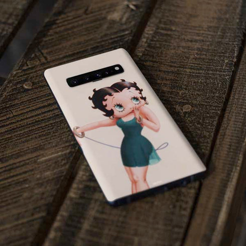 Betty Boop On the Phone Galaxy S10 Skin