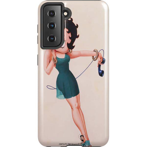 Betty Boop On the Phone Galaxy S21 5G Pro Case