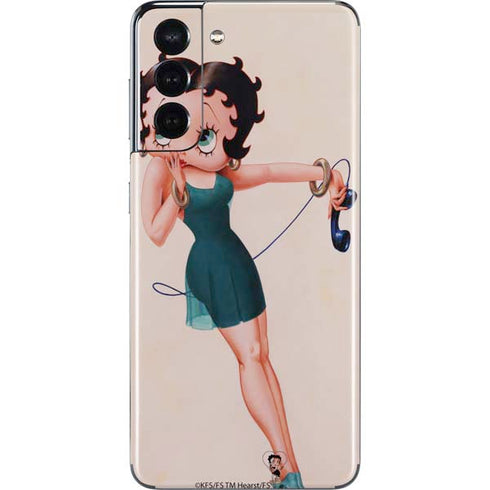 Betty Boop On the Phone Galaxy S21 5G Skin
