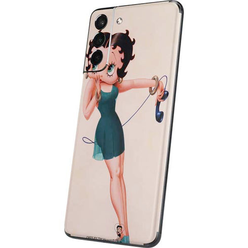 Betty Boop On the Phone Galaxy S21 5G Skin