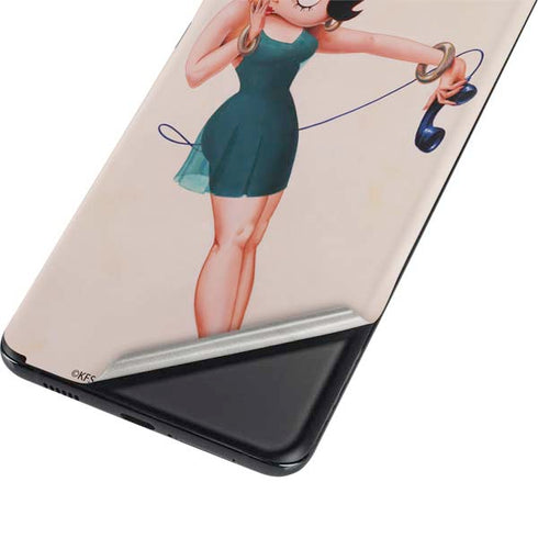 Betty Boop On the Phone Galaxy S21 5G Skin