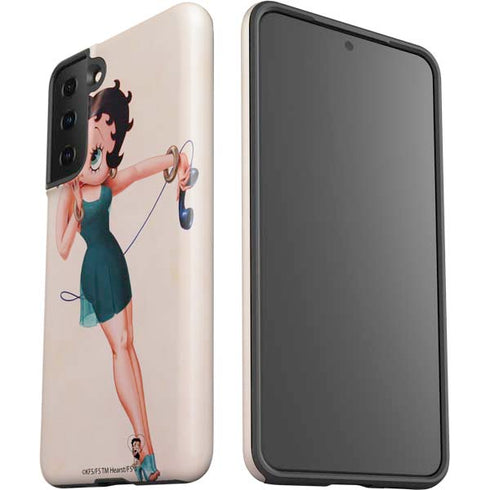 Betty Boop On the Phone Galaxy S21 Plus 5G Pro Case