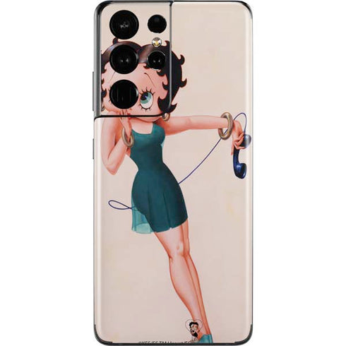 Betty Boop On the Phone Galaxy S21 Ultra 5G Skin