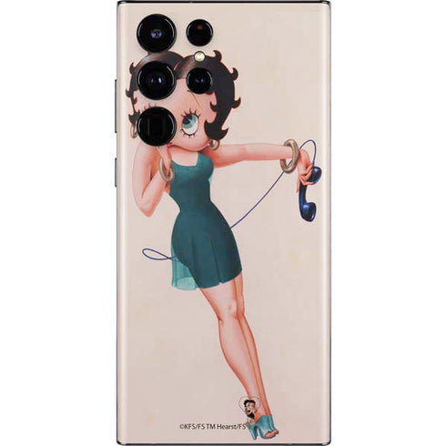 Betty Boop On the Phone Galaxy S22 Ultra Skin