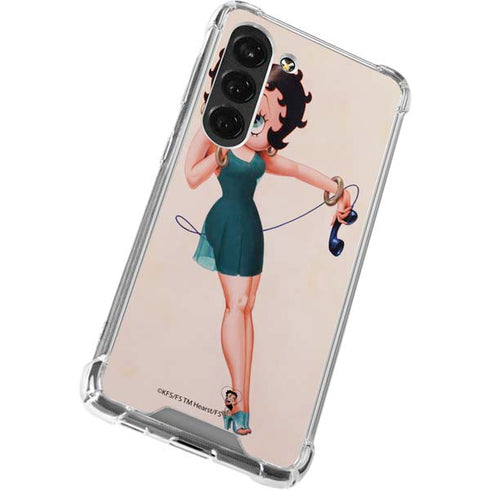 Betty Boop On the Phone Galaxy S23 Clear Case