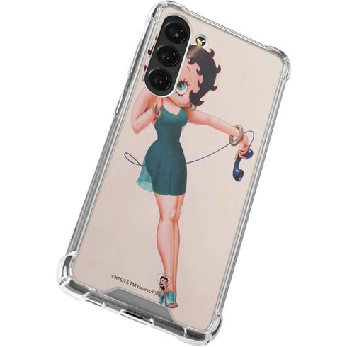 Betty Boop On the Phone Galaxy S23 Plus Clear Case