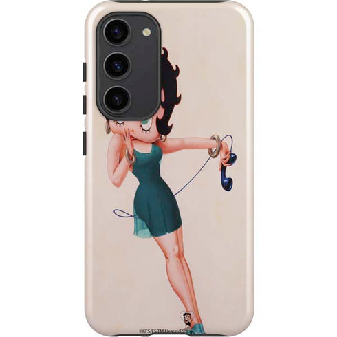 Betty Boop On the Phone Galaxy S23 Plus Pro Case