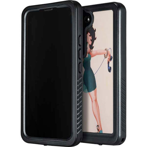 Betty Boop On the Phone Galaxy S23 Plus Waterproof Case