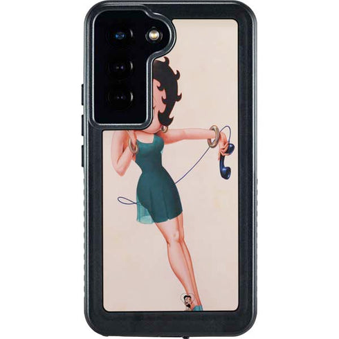 Betty Boop On the Phone Galaxy S23 Waterproof Case