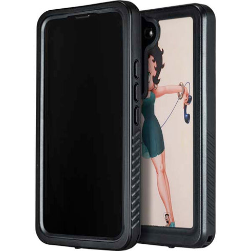 Betty Boop On the Phone Galaxy S23 Waterproof Case