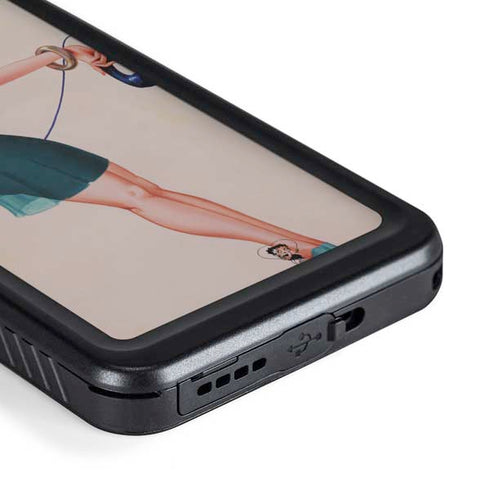 Betty Boop On the Phone Galaxy S23 Waterproof Case