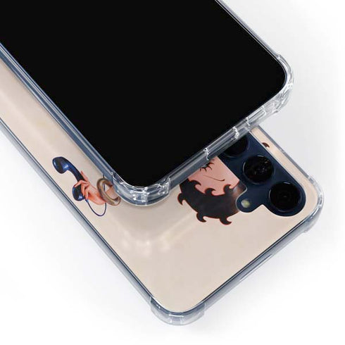 Betty Boop On the Phone Galaxy S24 Clear Case