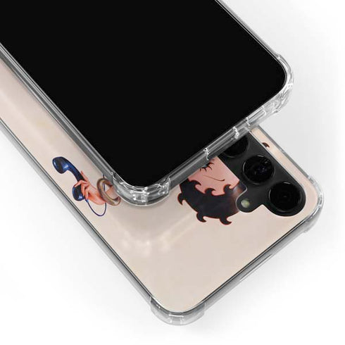Betty Boop On the Phone Galaxy S24 Plus Clear Case