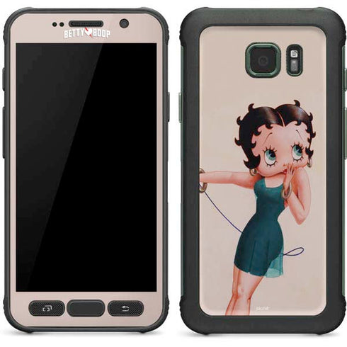 Betty Boop On the Phone Galaxy S7 Active Skin