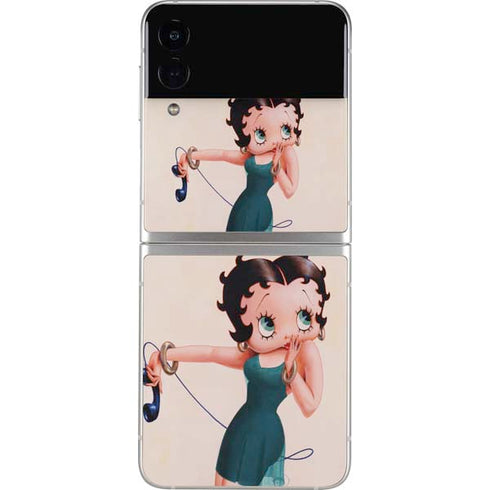Betty Boop On the Phone Galaxy Z Flip3 5G Skin