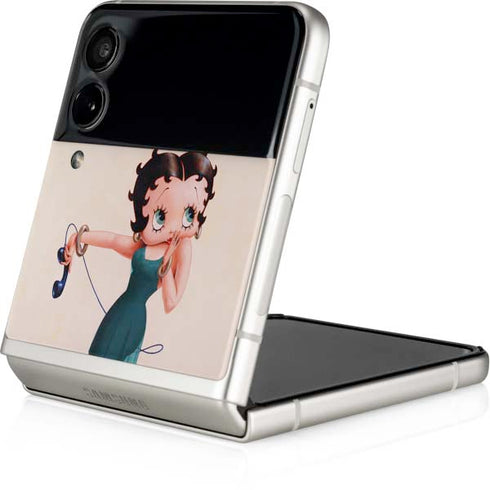 Betty Boop On the Phone Galaxy Z Flip3 5G Skin