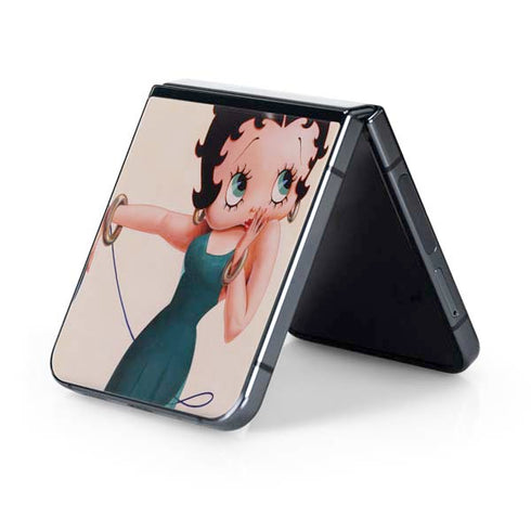 Betty Boop On the Phone Galaxy Z Flip5 5G Skin