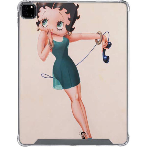 Betty Boop On the Phone iPad Pro 12.9in (2020) Clear Case