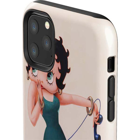 Betty Boop On the Phone iPhone 11 Pro Max Impact Case