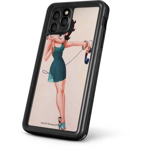 Betty Boop On the Phone iPhone 11 Pro Waterproof Case