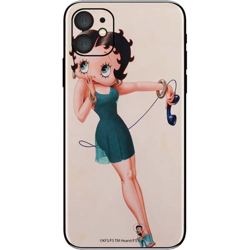 Betty Boop On the Phone iPhone 11 Skin