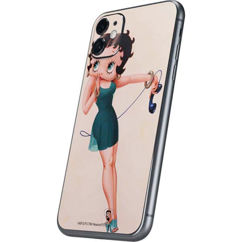 Betty Boop On the Phone iPhone 11 Skin