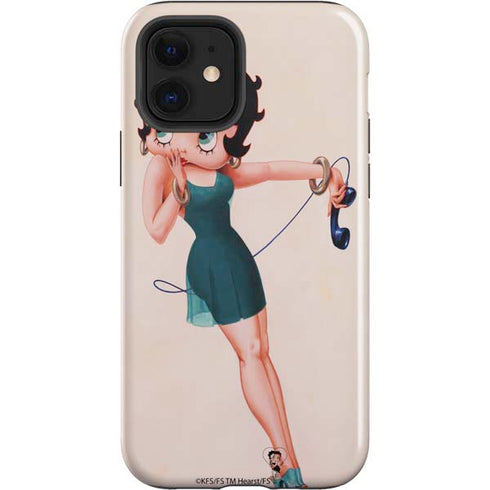 Betty Boop On the Phone iPhone 12 Impact Case